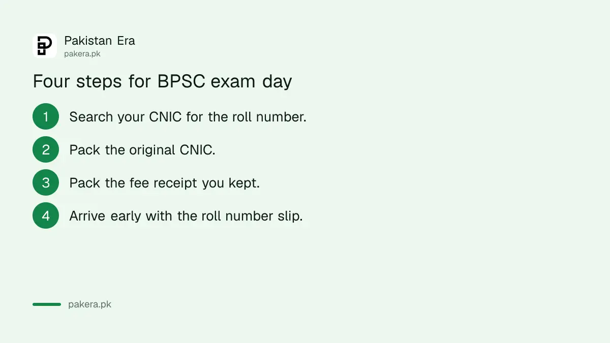 Four steps to prepare for a BPSC exam day