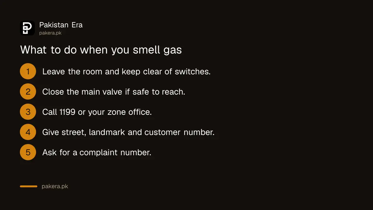 What to do and say when you smell gas