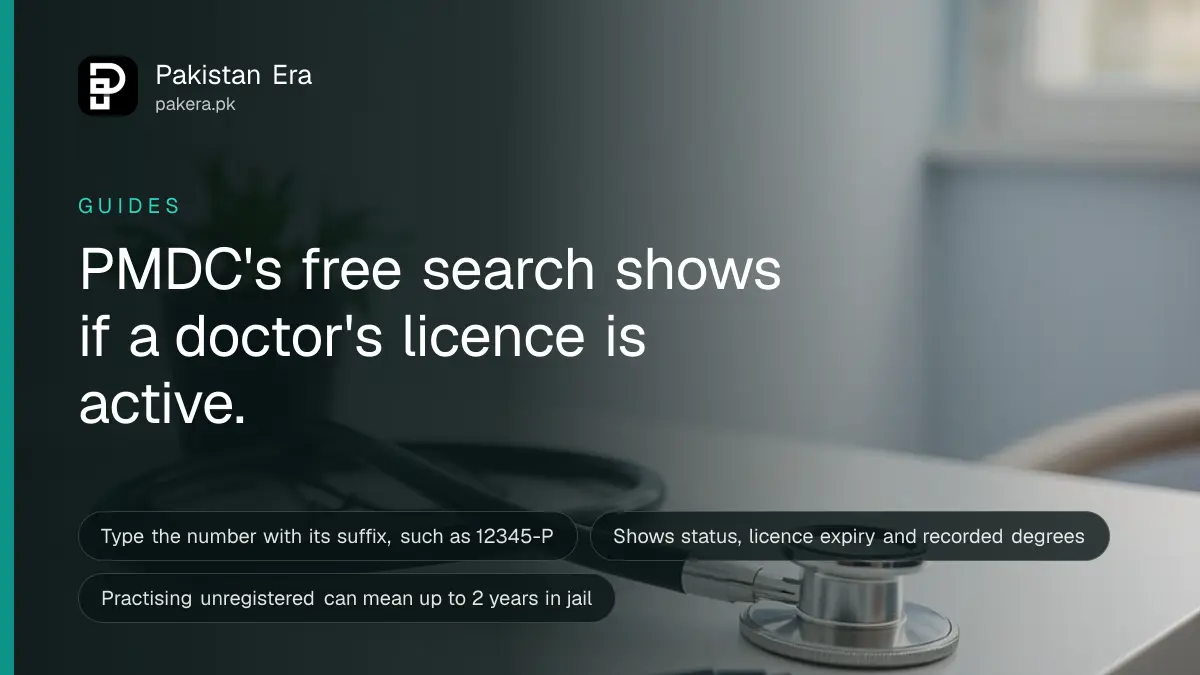 A stethoscope and a pair of reading glasses resting on a clean white clinic desk beside a small potted plant