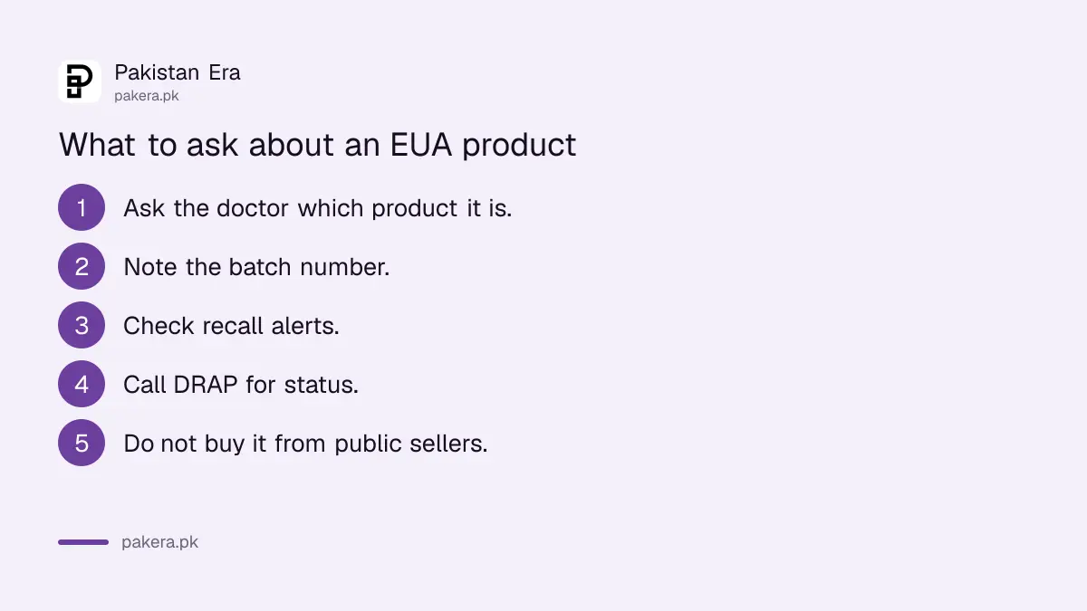 What to ask about a medicine or vaccine used under a DRAP Emergency Use Authorisation