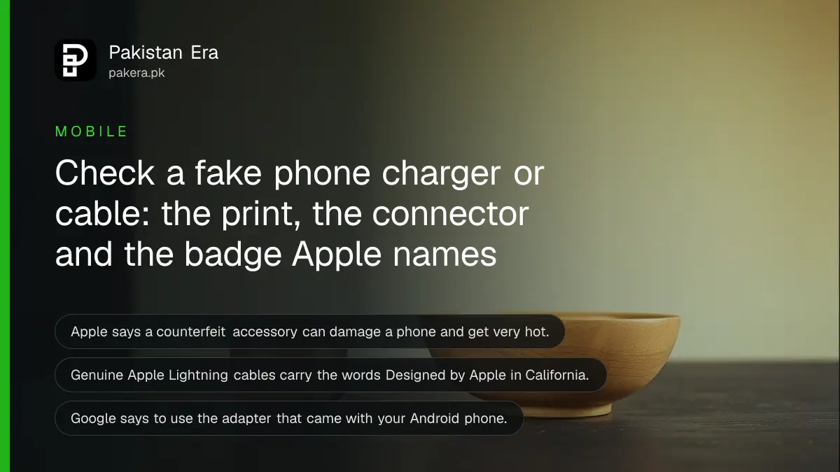A wooden bowl and a ceramic cup on a dark wooden table, for an article on a fake charger check in Pakistan