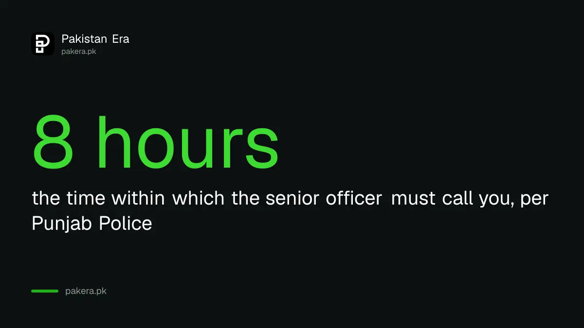 The senior officer must contact the complainant within 8 hours