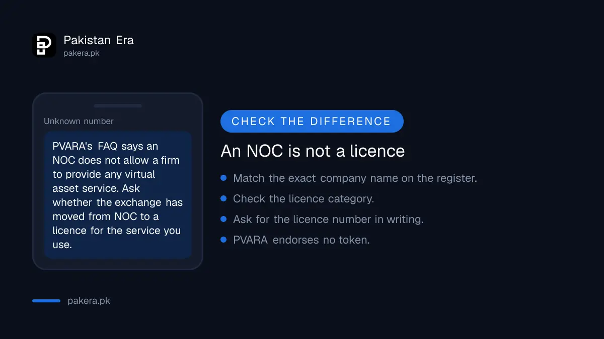 A PVARA NOC is not a licence for a foreign crypto exchange