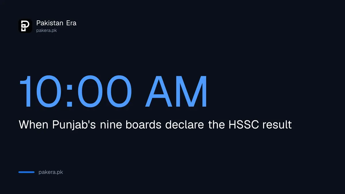 Punjab boards declare the HSSC Part 2 result at 10:00 AM on 23 September 2026