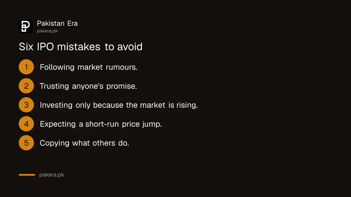 Six IPO mistakes PSX tells investors to avoid