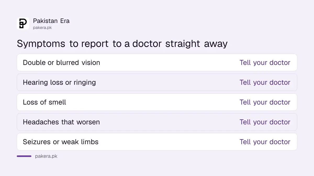 Meningioma symptoms listed in DRAP's alert on medroxyprogesterone acetate
