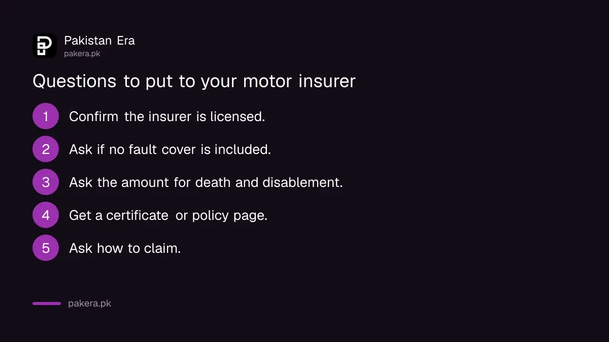 Six questions to ask an insurer about no fault accident cover before a motorway trip