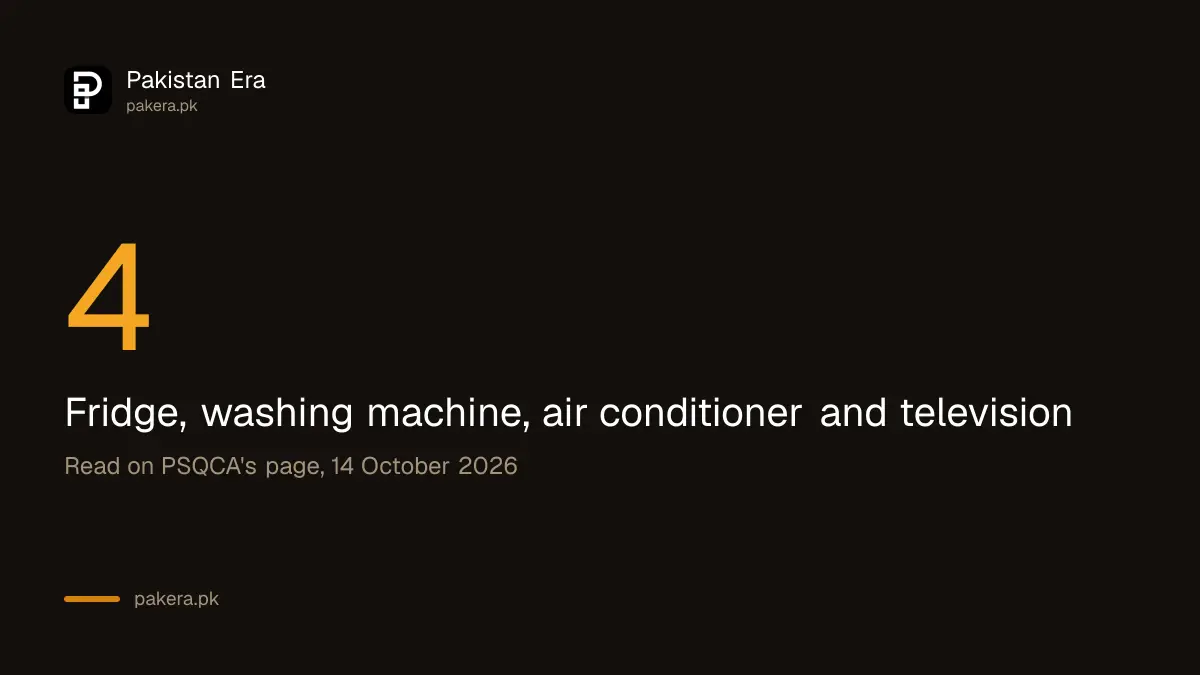 Four big home appliances on the PSQCA compulsory list: fridge, washing machine, air conditioner and television