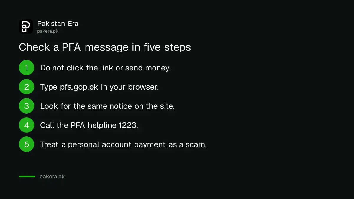 Five steps to check whether a Punjab Food Authority advertisement is real