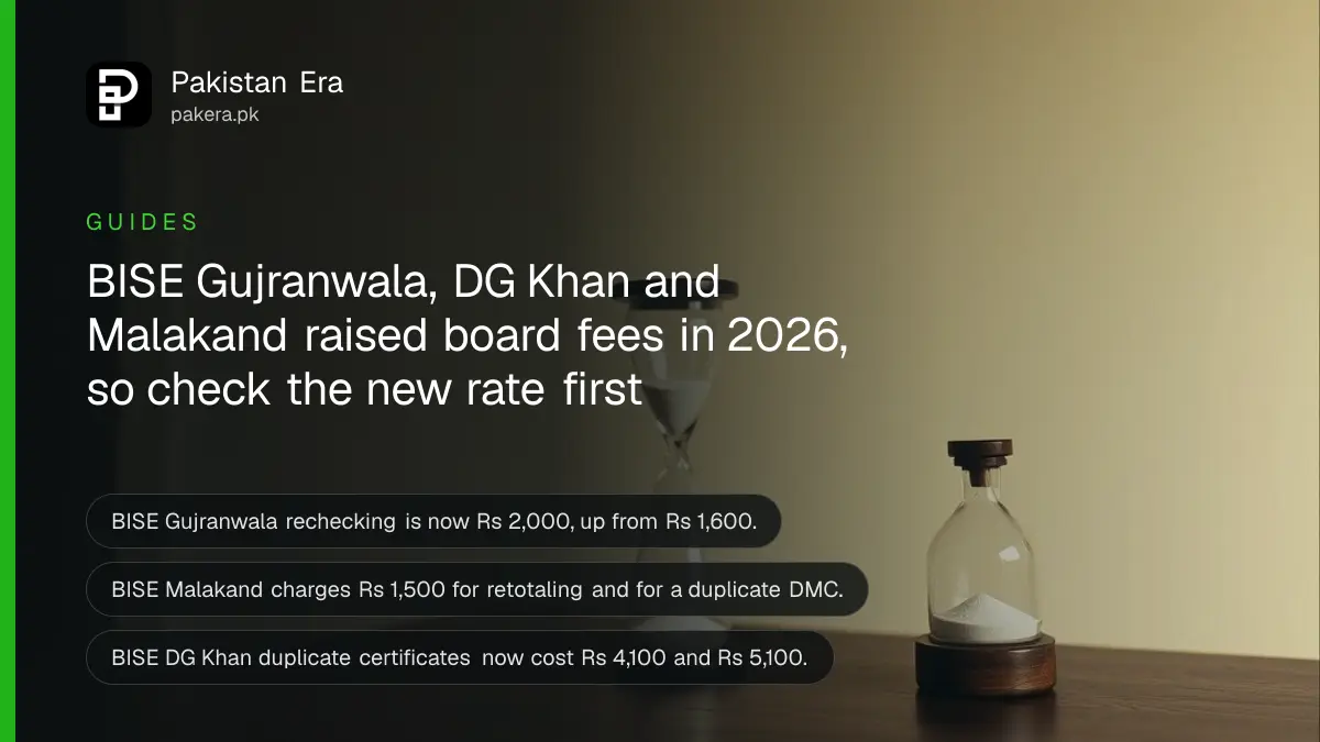 An hourglass on a dark wooden table, for an article on bise revised fees 2026