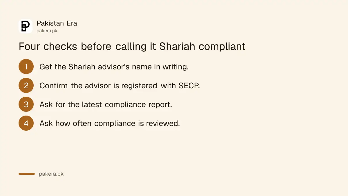 Four checks before calling an investment Shariah compliant