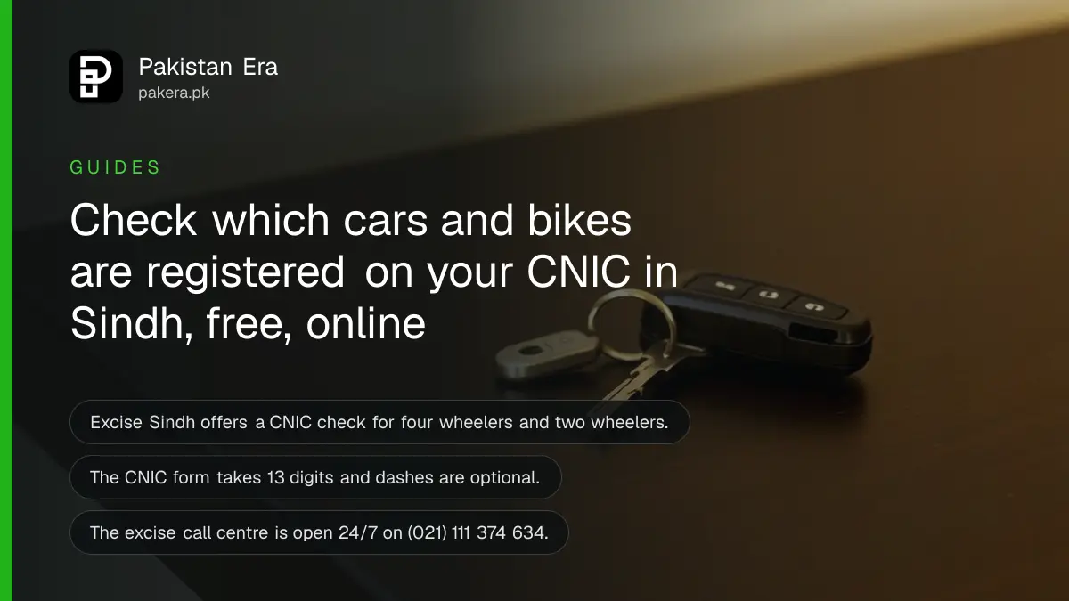 A set of car keys on a dark wooden table, for a guide on vehicles registered on cnic sindh