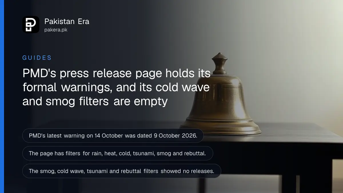 A brass bell on a dark wooden table, for a guide to checking PMD weather warnings