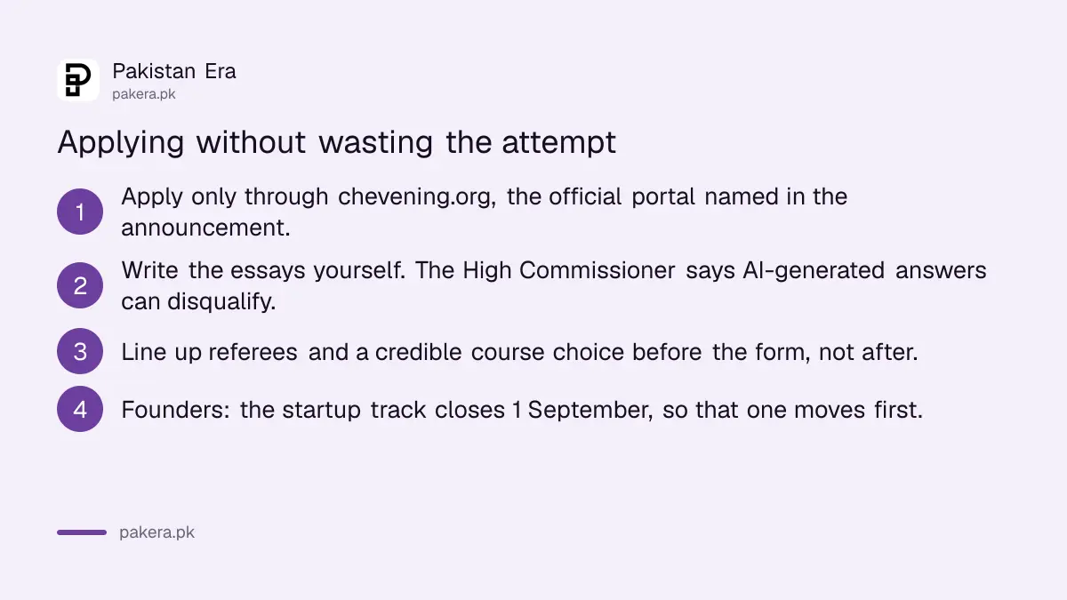 How to apply for Chevening without wasting the attempt