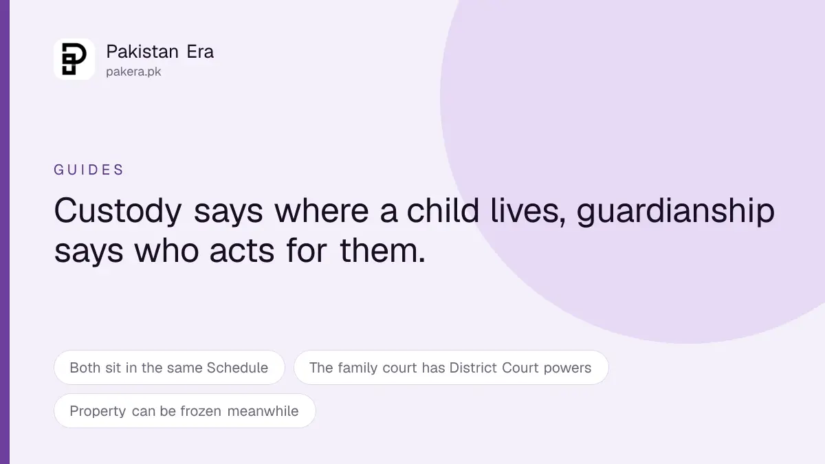 Child Guardianship in Pakistan and How It Differs From Custody