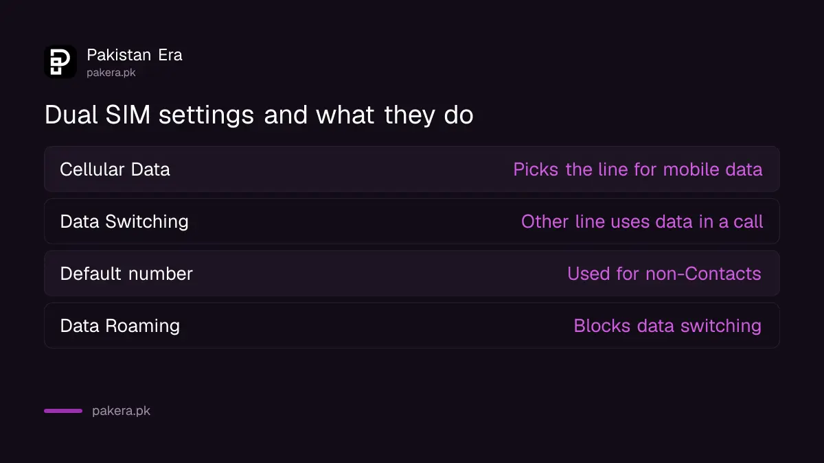 Four dual SIM iPhone settings and what Apple says each one does