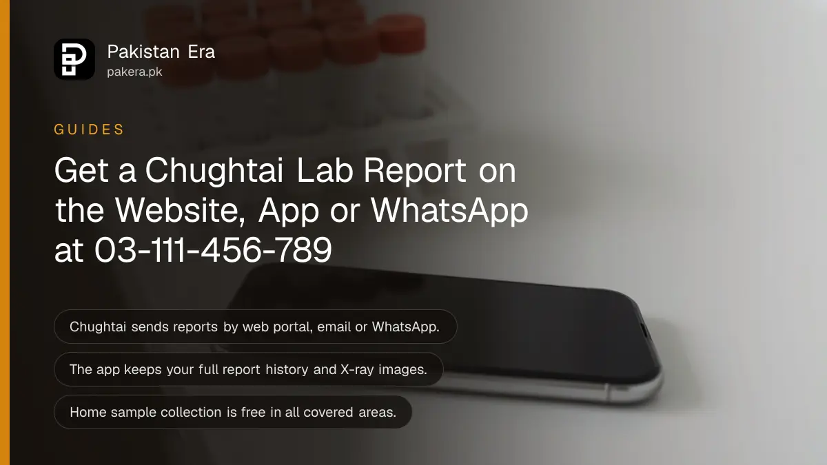 A smartphone lying face up beside a small rack of blood sample tubes on a white laboratory counter