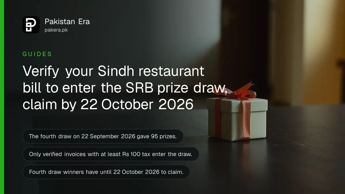 A gift box with a ribbon on a dark wooden table, for a guide on srb pos prize draw