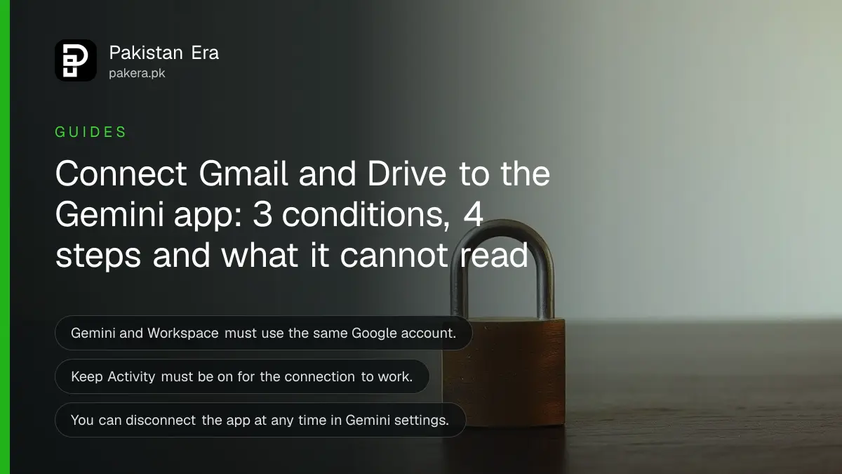 Two brass padlocks on a dark wooden table, for a guide to connecting Gmail and Drive to Gemini in Pakistan