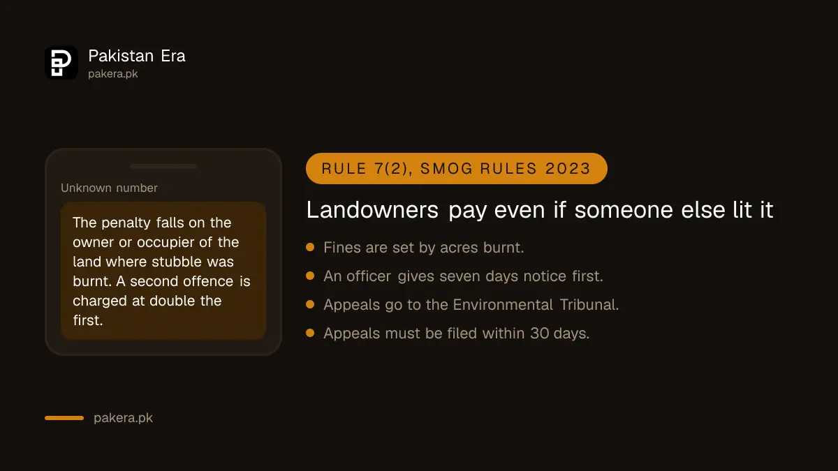 Punjab crop burning penalty falls on the landowner or occupier