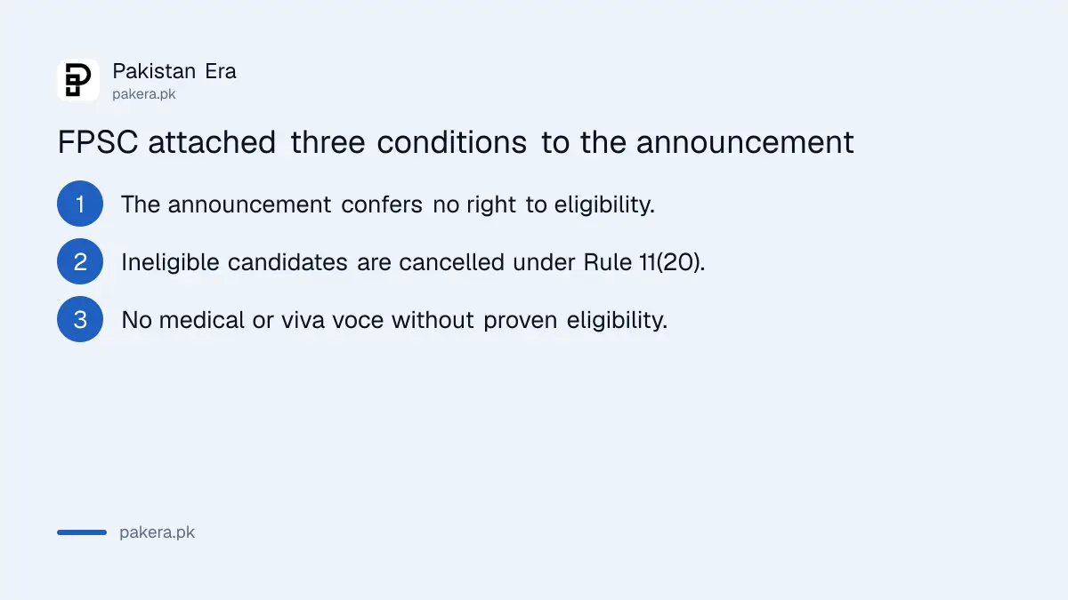 Three conditions FPSC attached to announcing the withheld CSS CE-2026 results