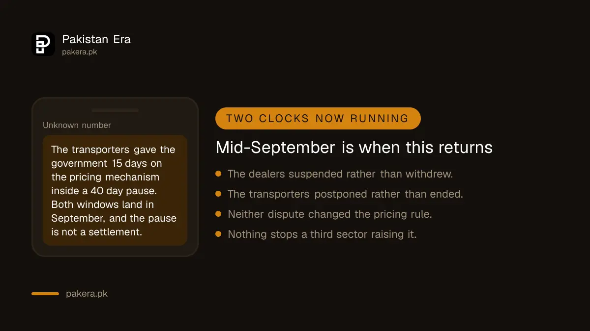 Both fuel pricing disputes have deadlines in September