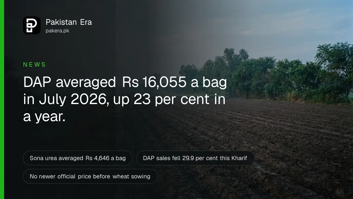 Stacked plain white fertiliser sacks in a village storeroom in Punjab