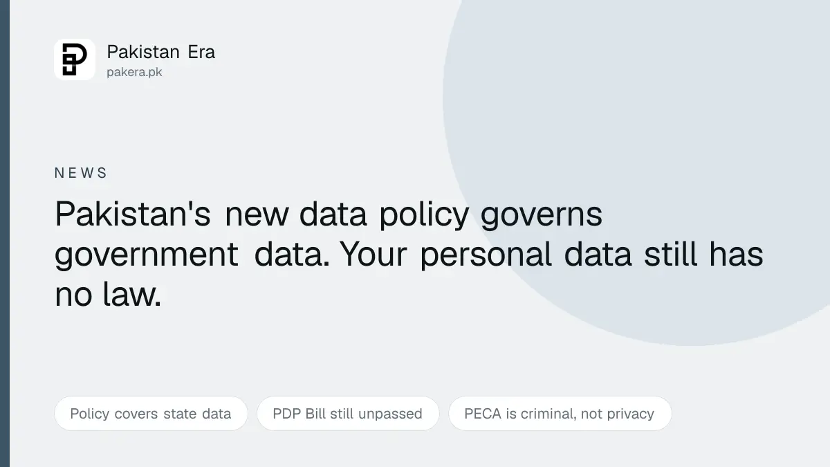 Data protection law in Pakistan and the new data governance policy