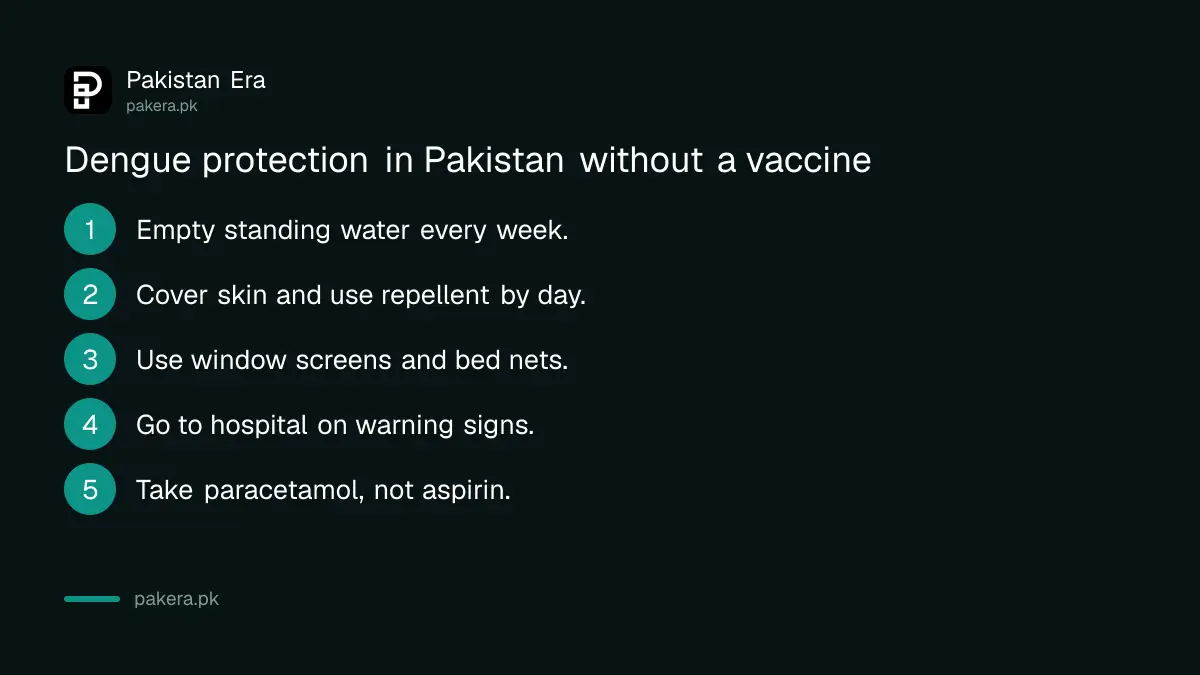 Five ways to protect yourself from dengue in Pakistan without a vaccine