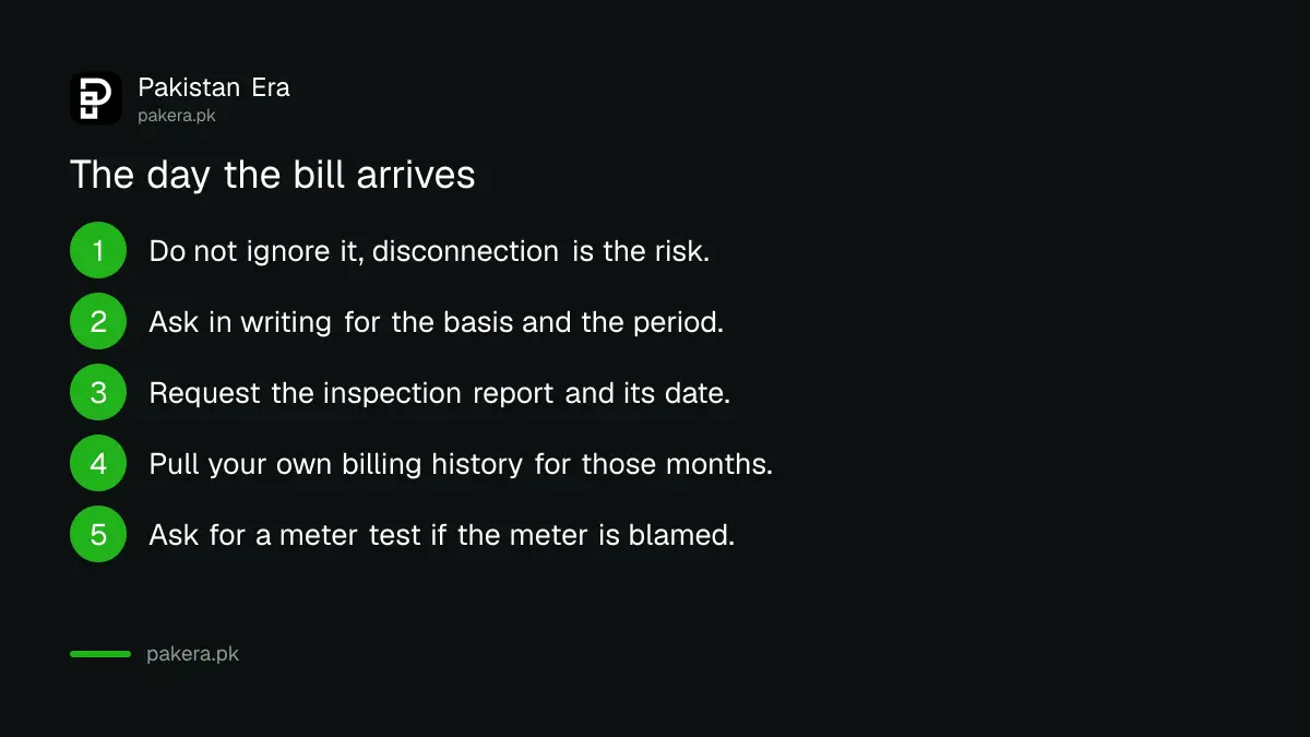 Steps to take when an electricity detection bill arrives