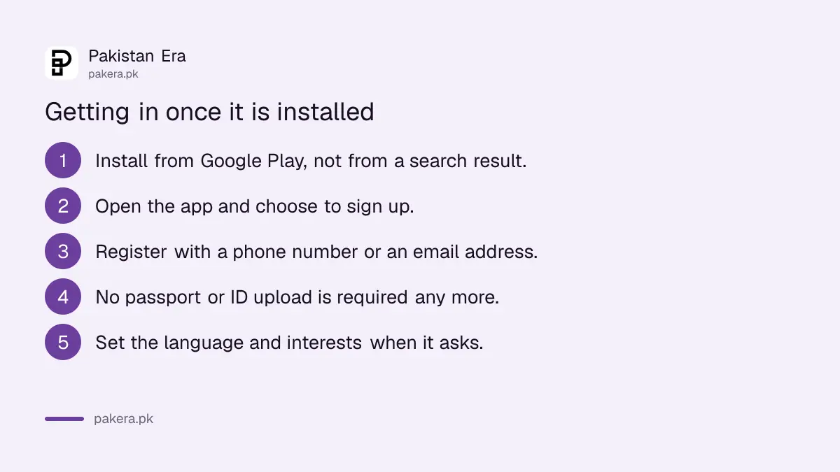 Steps to create a Bilibili account from Pakistan