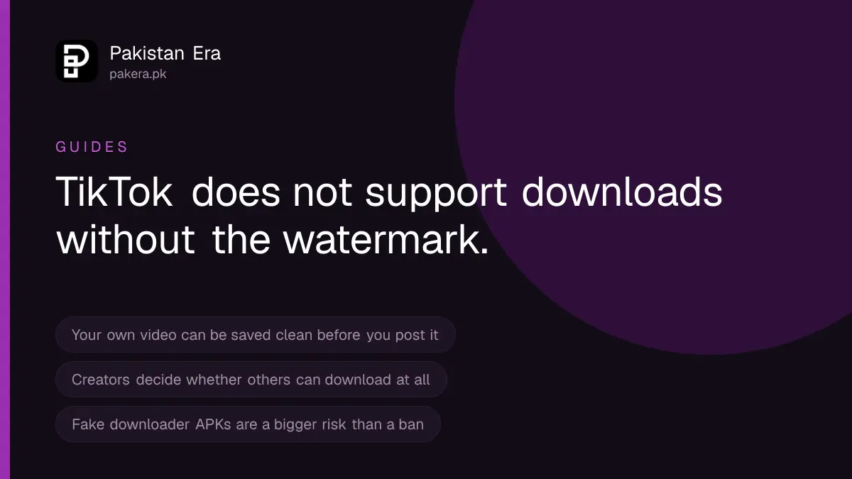Can You Download a TikTok Video Without the Watermark in Pakistan?