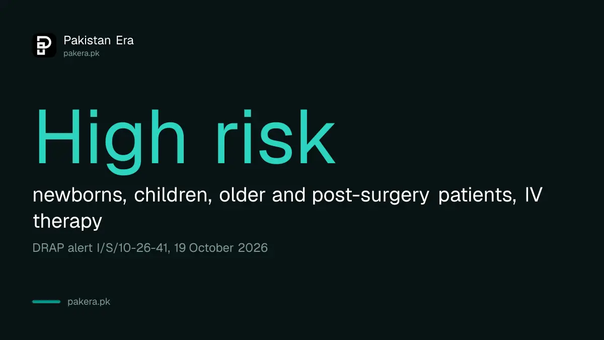 DRAP risk groups for water for injection batch W-174: newborns, children, older patients and IV therapy patients