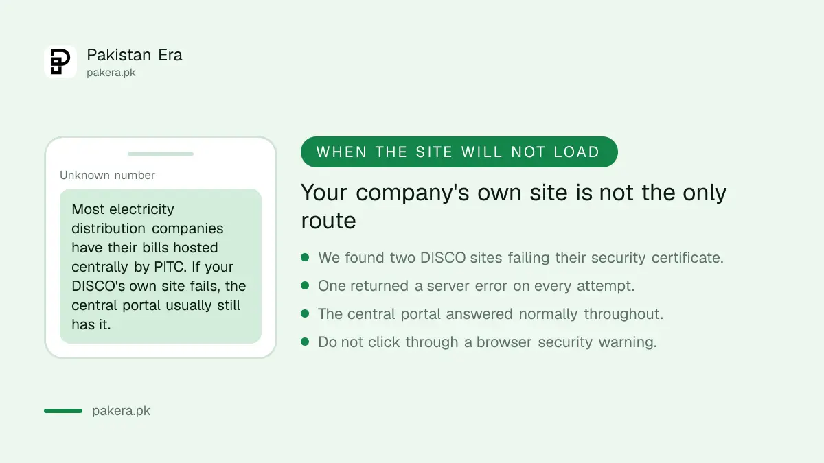 What to do when your electricity company website will not load