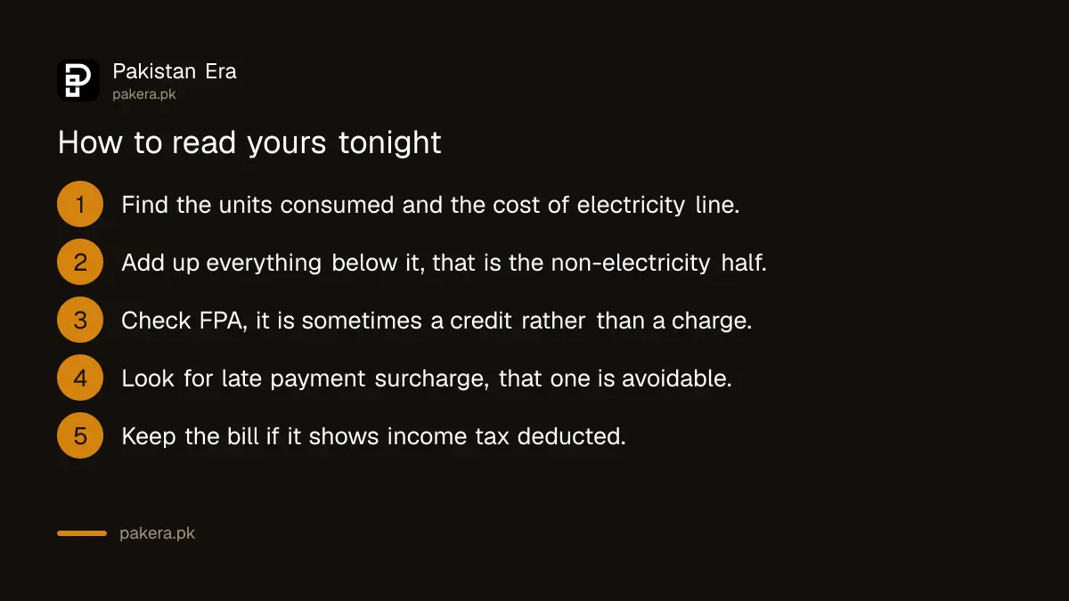 How to read your electricity bill line by line