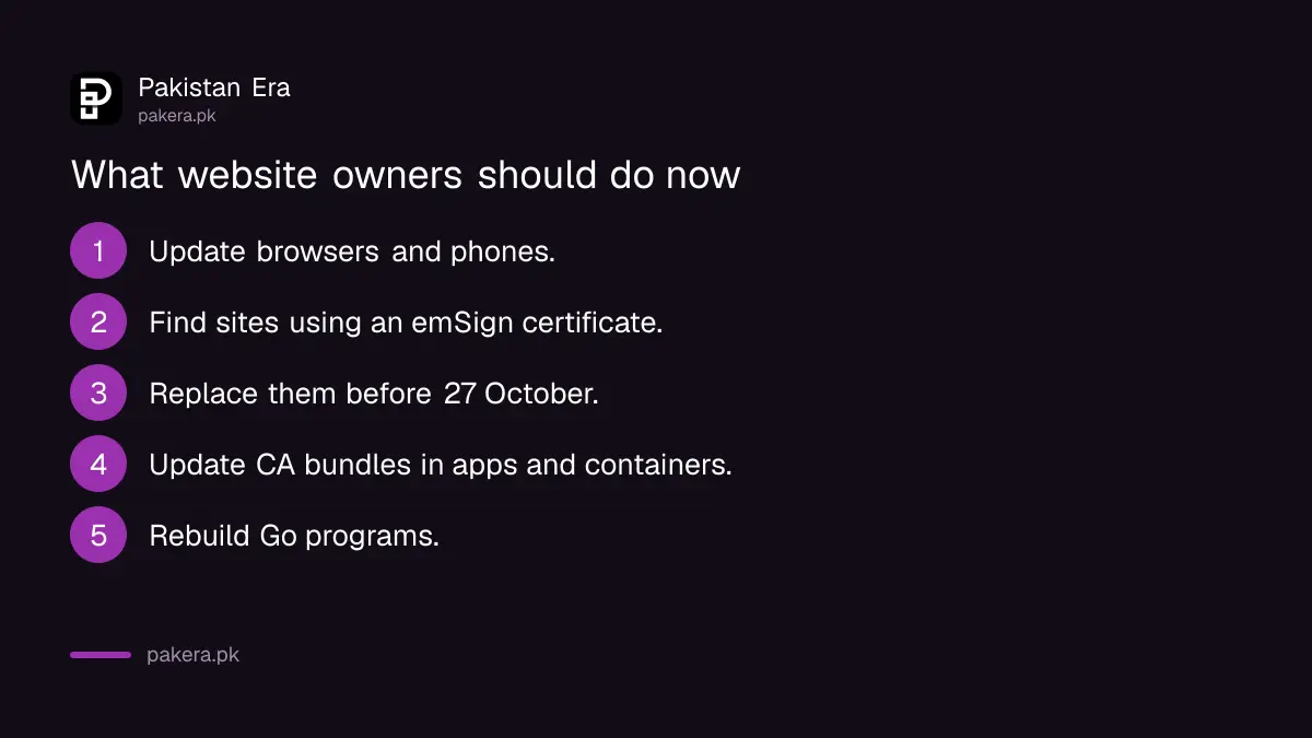 Five steps for website owners after the eMudhra certificate key compromise