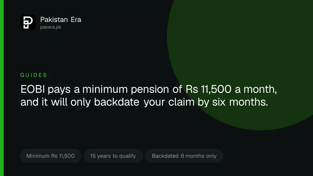 How to check and claim an EOBI old age pension in Pakistan