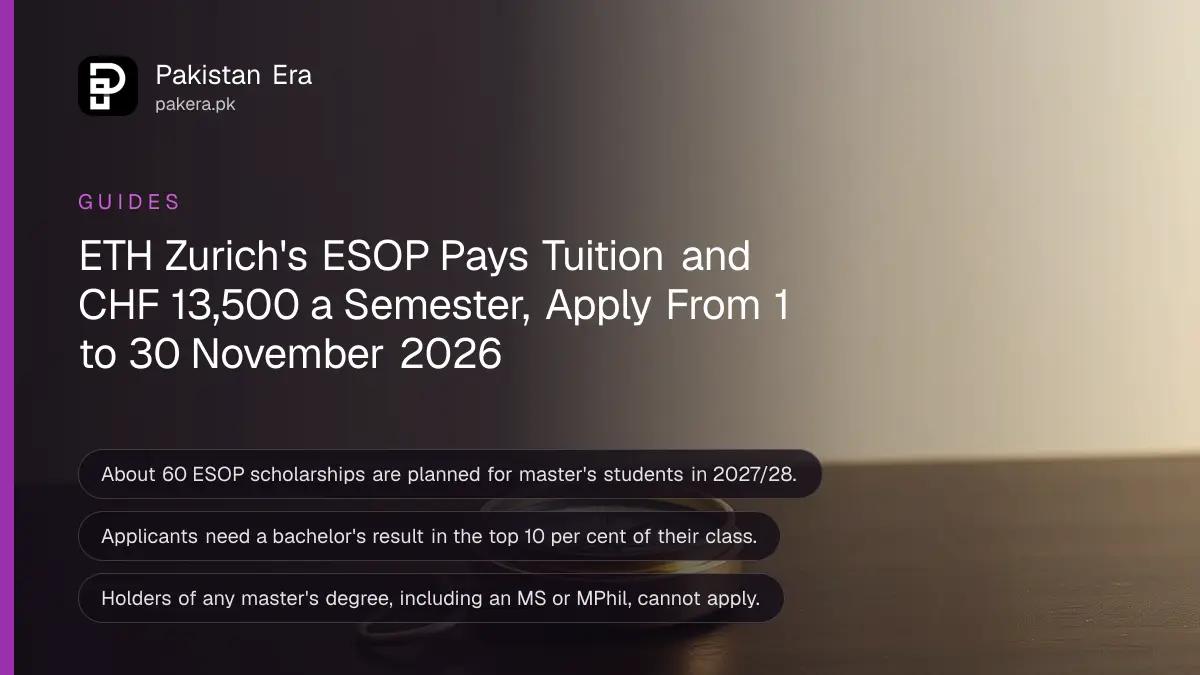 A brass compass on a dark wooden table against a plain cream wall, for the ETH Zurich ESOP scholarship