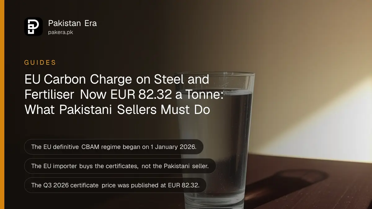A glass of water on a dark wooden table against a plain cream wall in soft daylight