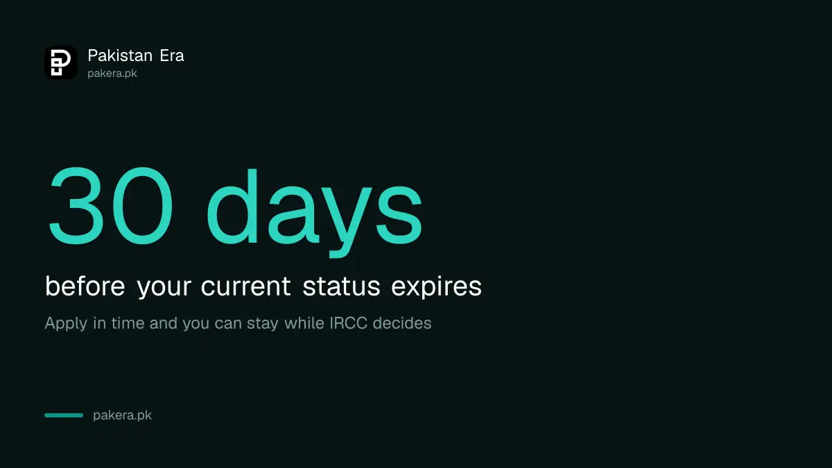 Canada visitor record: apply before status ends to keep maintained status