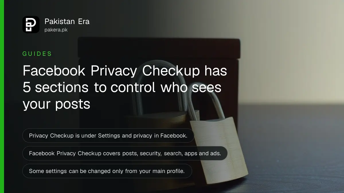 A brass padlock and a wooden box on a dark wooden table, for a guide on Facebook Privacy Checkup