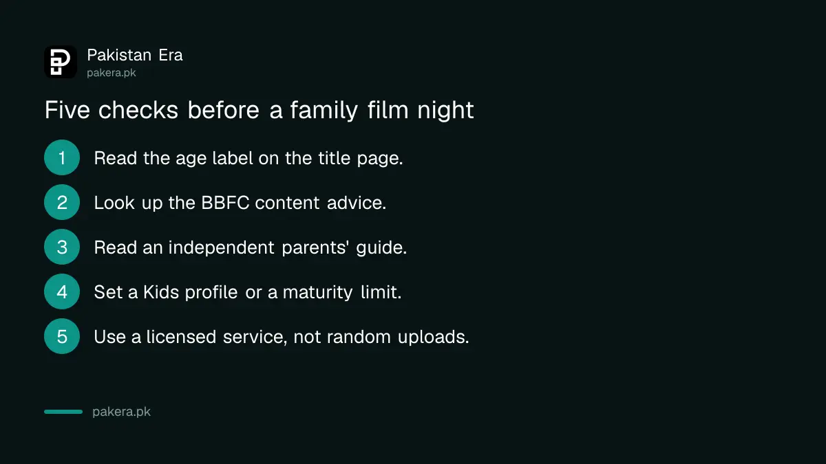Five checks for choosing a family movie in Pakistan