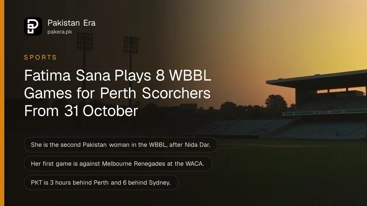 An empty oval cricket ground at sunset with tall floodlights and an orange sky over low stands