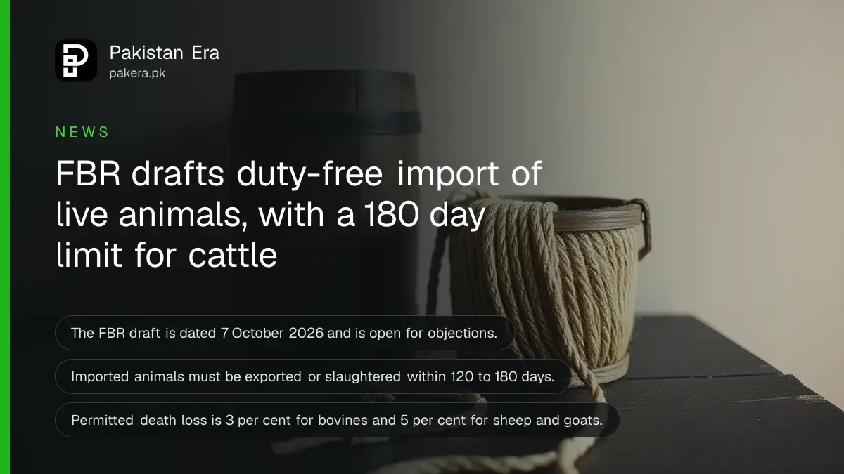 A coil of rope and a wooden bucket on a dark wooden table, for a story on FBR's draft scheme for imported live animals