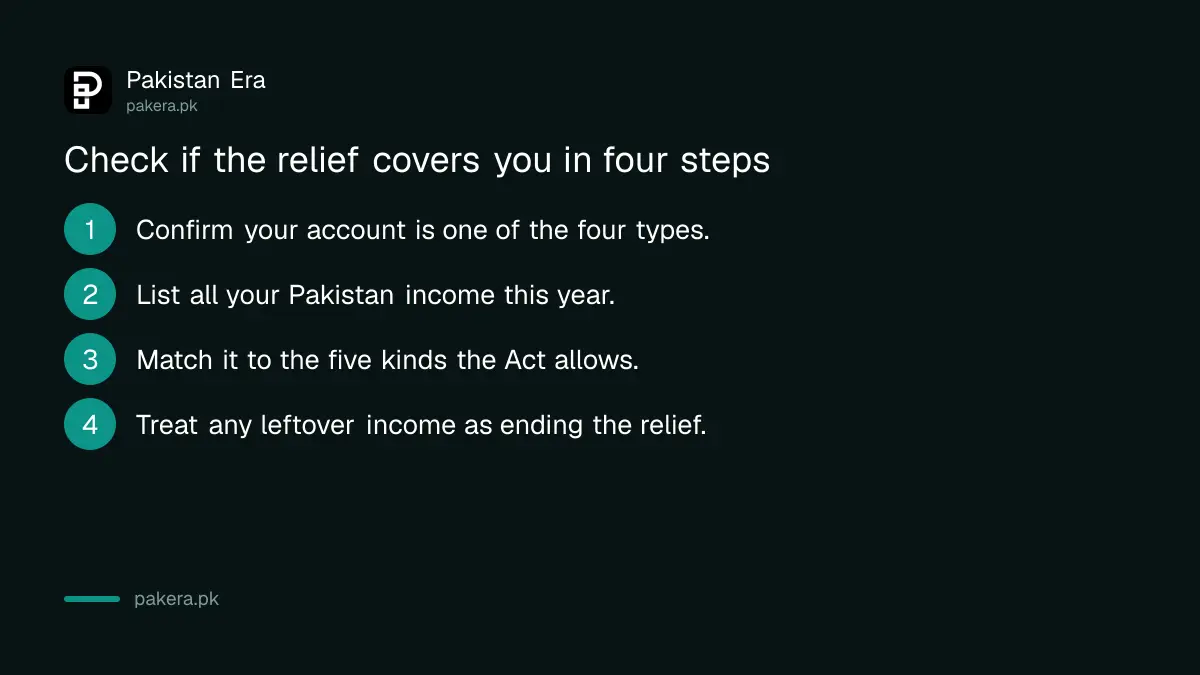 Four steps to check if the non-resident account relief applies to you