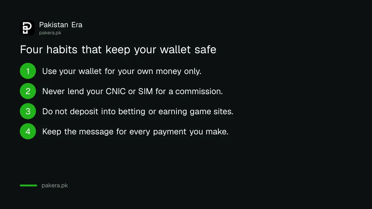 Four habits that protect a wallet holder after the FIA betting network case in Pakistan