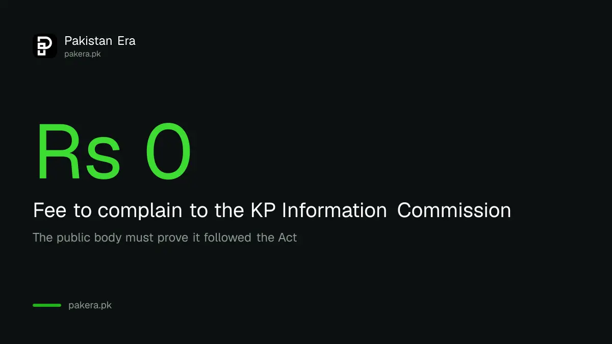 How a refused information request is complained about in Khyber Pakhtunkhwa