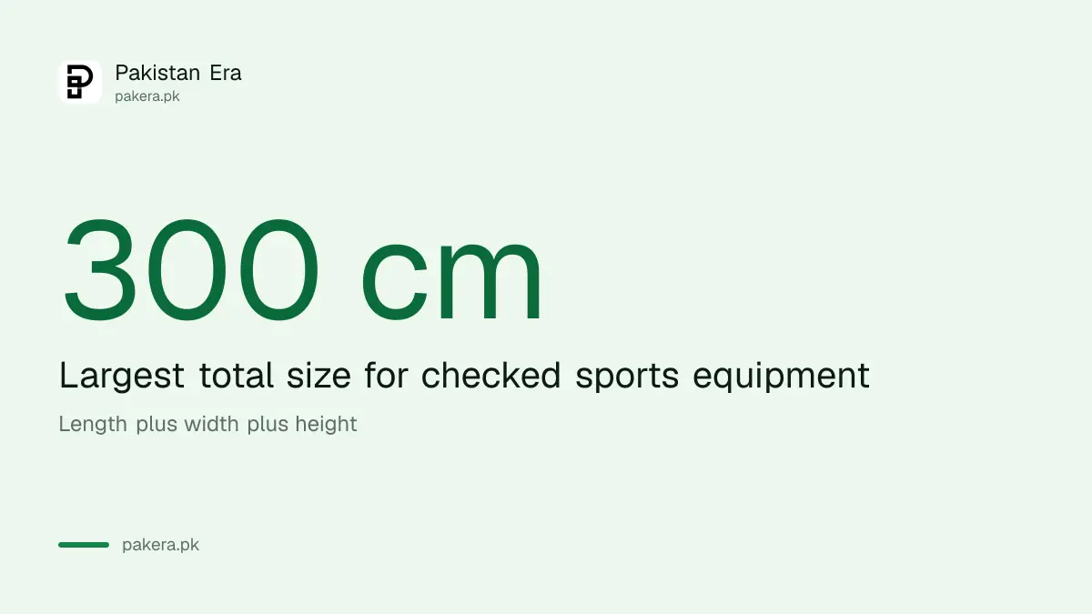 Emirates sports equipment size limit