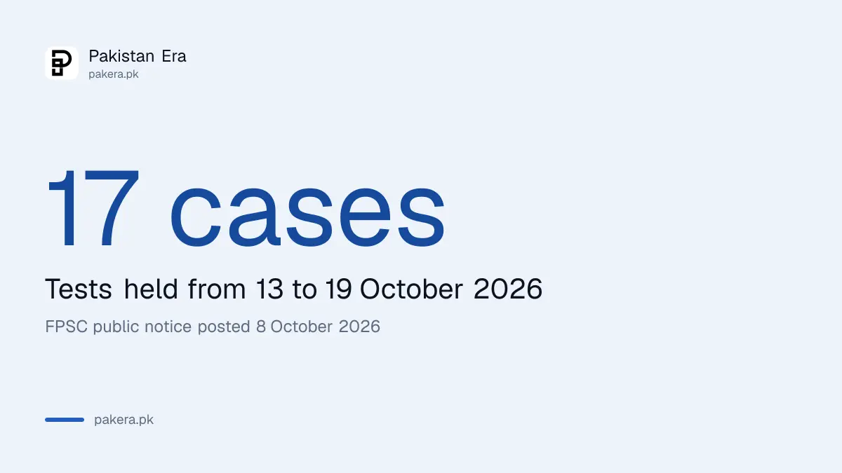 FPSC allows calculators in 17 Phase 3 recruitment tests from 13 to 19 October 2026
