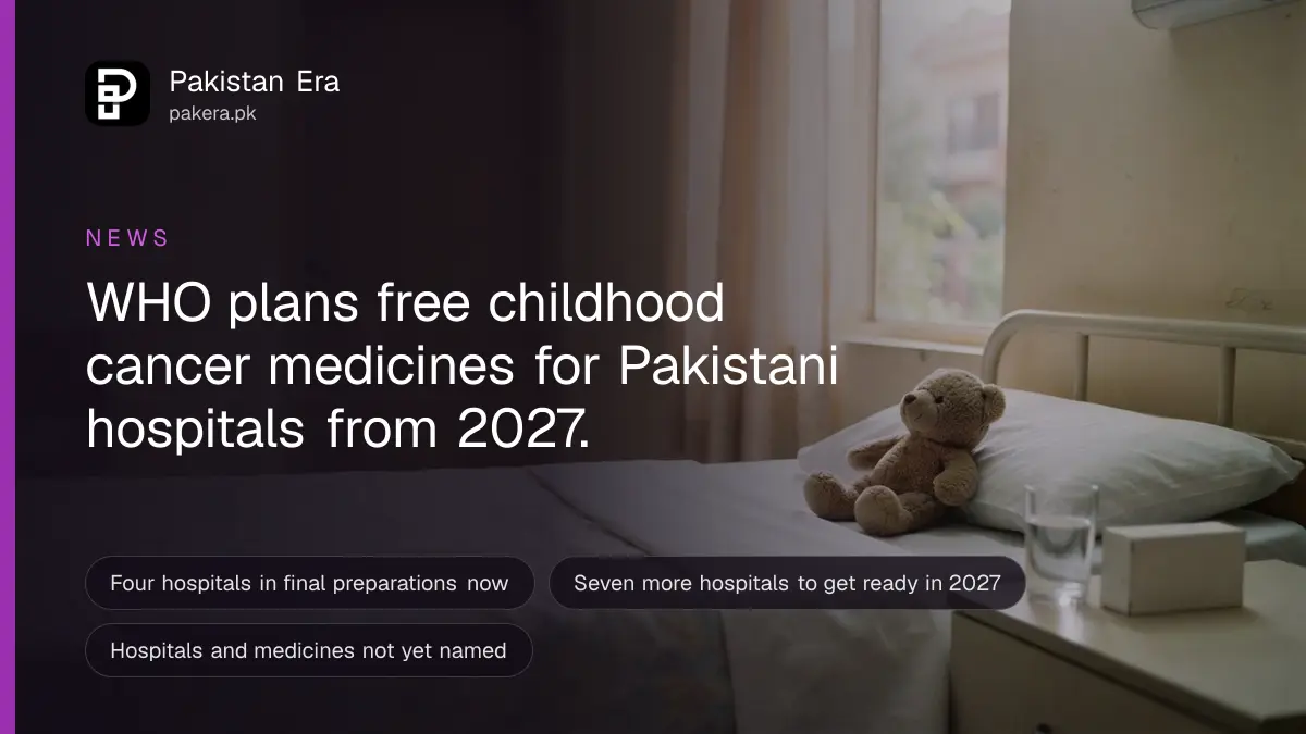 A soft toy bear on a neatly made children's hospital bed beside a bedside table with a glass of water